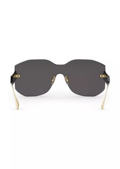 Fendi 138MM Rectangular Nylon Sunglasses