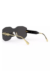 Fendi 138MM Rectangular Nylon Sunglasses