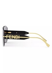 Fendi 138MM Rectangular Nylon Sunglasses