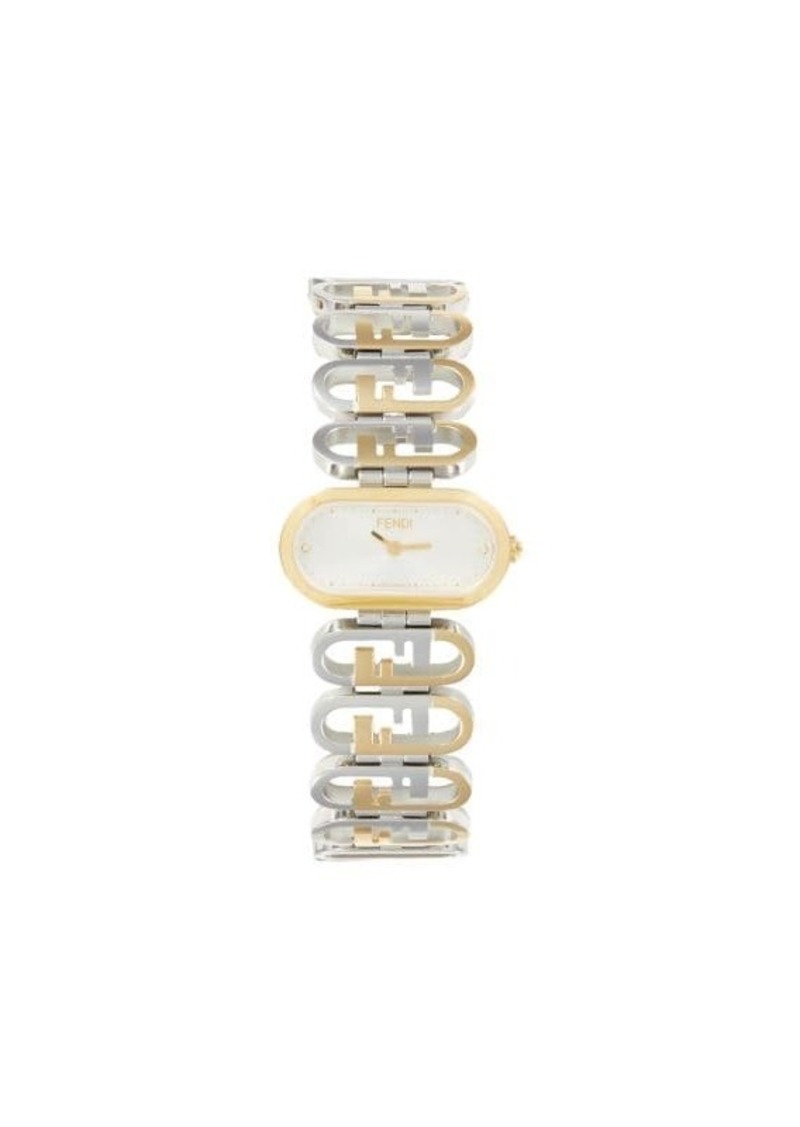 Fendi 23MM Two Tone Stainless Steel Bracelet Watch