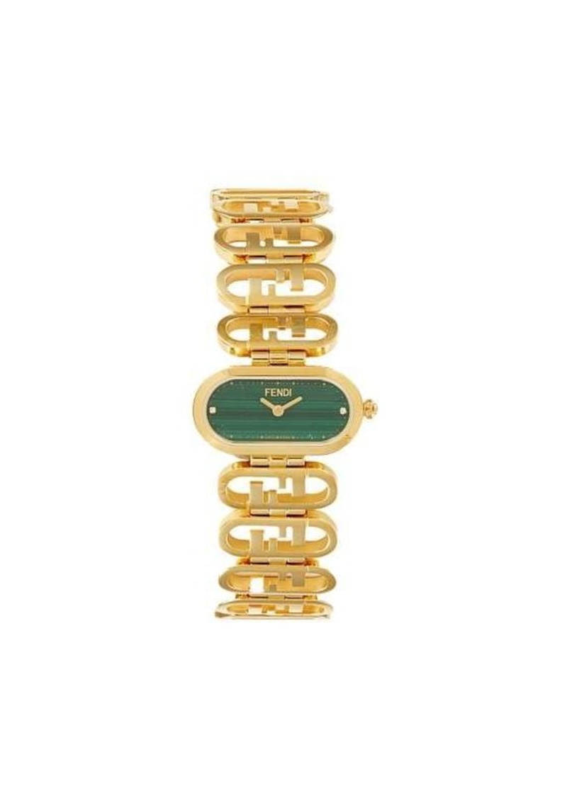 Fendi 28MM IP Goldtone Stainless Steel Bracelet Watch