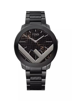 Fendi ​41MM F Stainless Steel Watch