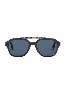 Fendi 52MM Logo Acetate Sunglasses