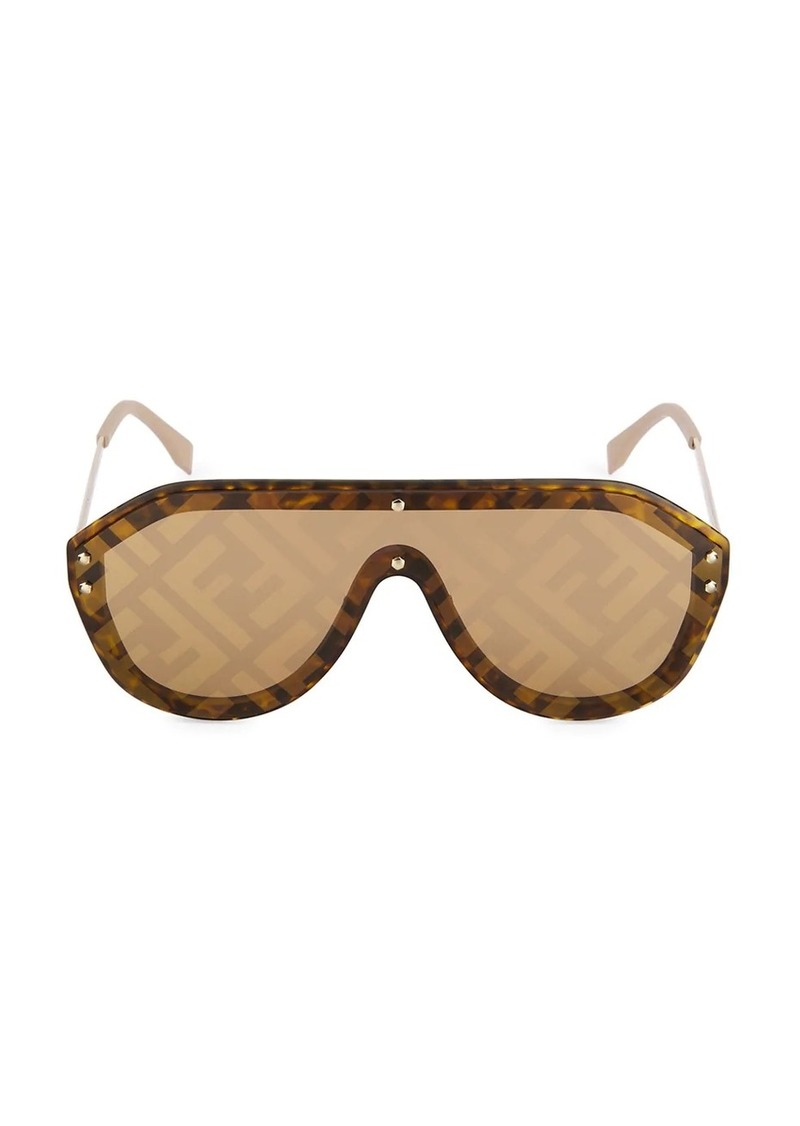 fendi 53mm pilot logo sunglasses