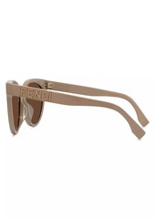 Fendi 56MM Rounded Cat Eye Sunglasses