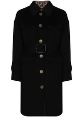 Fendi belted single-breasted coat