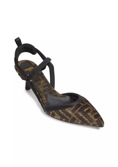 Fendi Colbi 55MM Logo Slingback Pumps