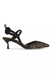 Fendi Colbi 55MM Logo Slingback Pumps