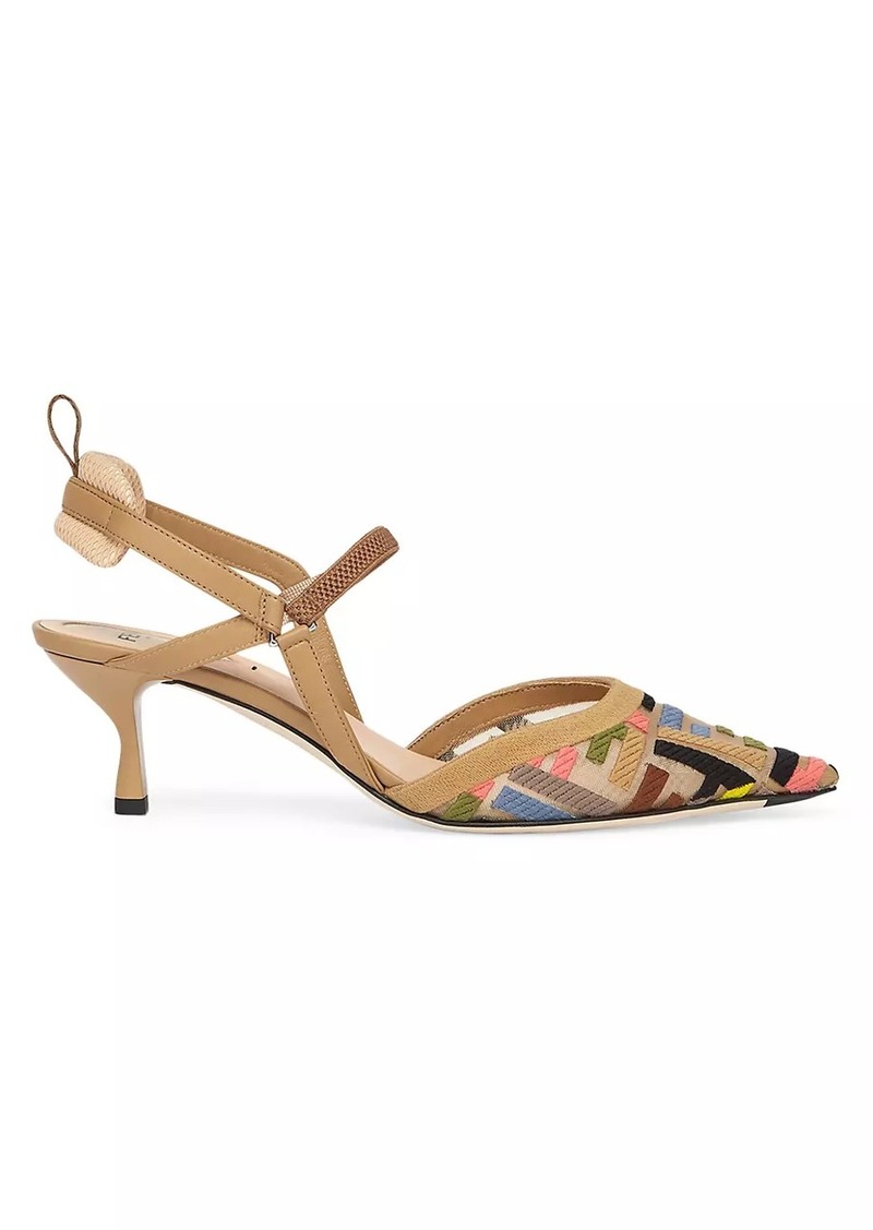 Fendi Colibri Lite 55MM Slingback Pumps