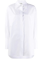 Fendi cuff-link-detail button-up shirt