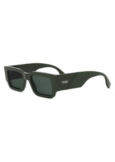 Fendi 51MM Rectangular Sunglasses