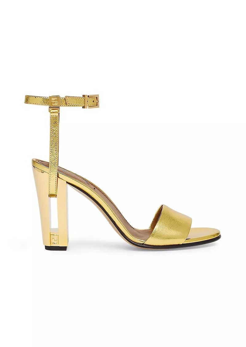 Fendi Delfina 95MM Leather Sandals