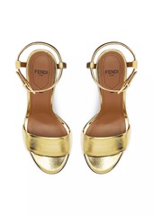 Fendi Delfina 95MM Leather Sandals