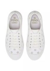Fendi Domino Embroidered Low-Top Sneakers