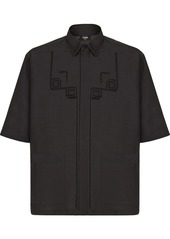 Fendi embroidered short-sleeve shirt