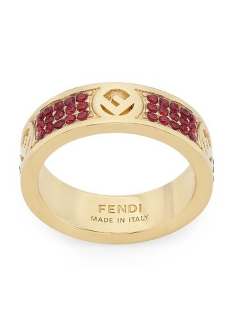 Fendi Gold Rhinestone Circle F is Fendi Ring – Amarcord Vintage Fashion