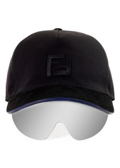 The Fendi Eyecap Baseball Hat with Shield Sunglasses