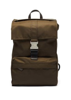 Fendi - Ff-clasp Technical-canvas Backpack - Mens - Brown