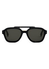 The Fendi Bilayer 52mm Geometric Sunglasses