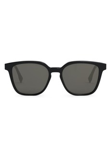 The Fendi Diagonal 53mm Geometric Sunglasses