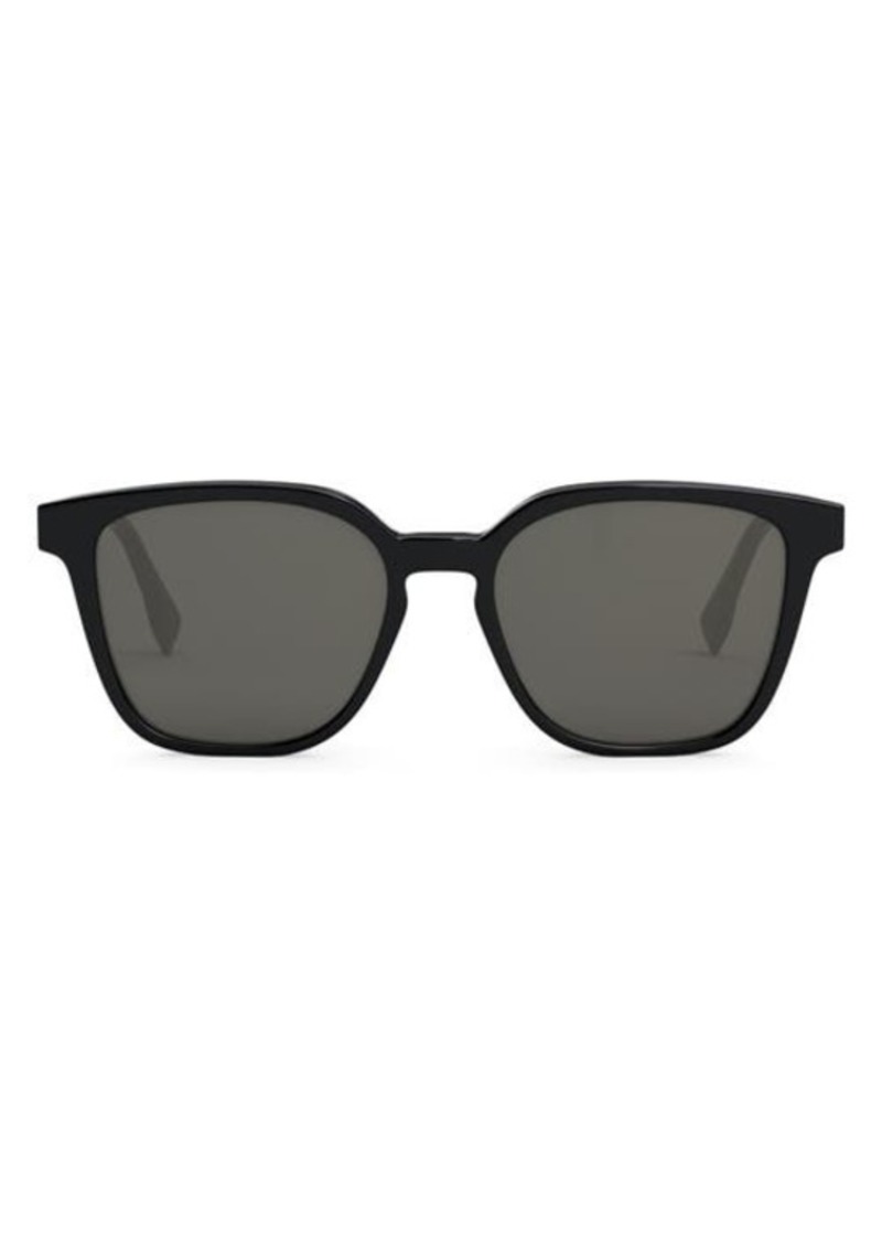 The Fendi Diagonal 53mm Geometric Sunglasses