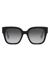 The Fendi O'Lock 54mm Geometric Sunglasses