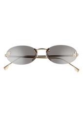 The Fendi First 54mm Oval Sunglasses