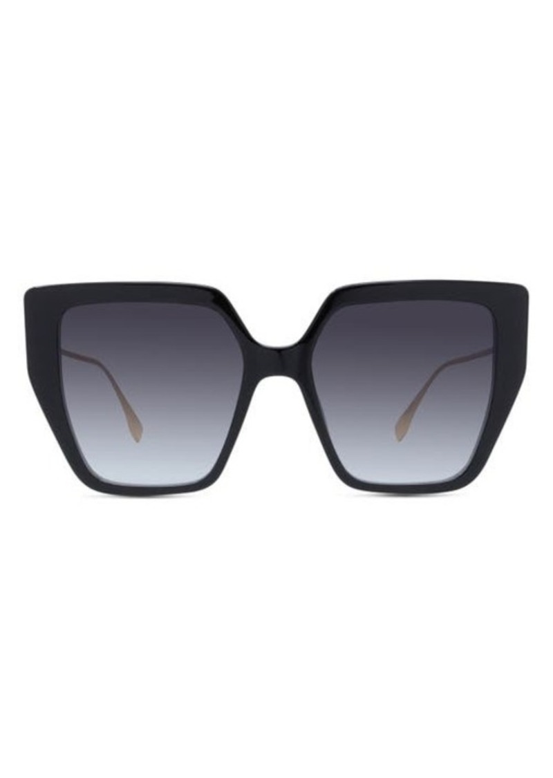 Fendi 55mm Butterfly Sunglasses