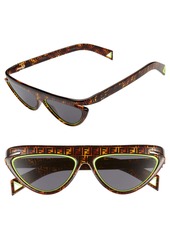 Fendi 55mm Flat Top Sunglasses