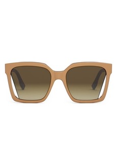 'Fendi Way 55mm Geometric Sunglasses