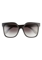 The Fendi Lettering 55mm Gradient Geometric Sunglasses