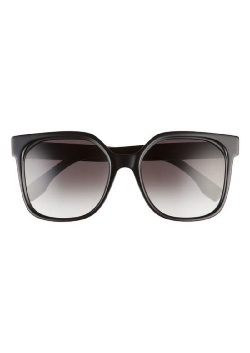 Fendi 55mm Gradient Geometric Sunglasses