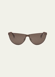 Fendi All-Over Logo Metal Cat-Eye Sunglasses