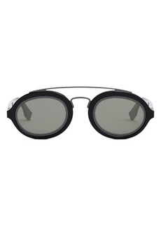 The FF Fendi Around 52mm Oval Sunglasses
