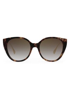 The Fendi Baguette 54mm Round Sunglasses