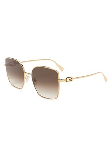 Fendi Baguette Square Sunglasses, 59mm