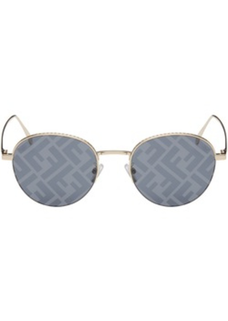 Fendi Blue & Gold Fendi Travel Sunglasses