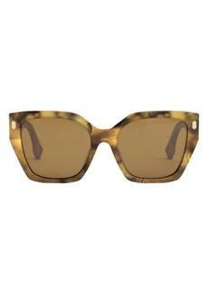 The Fendi Bold 54mm Geometric Sunglasses