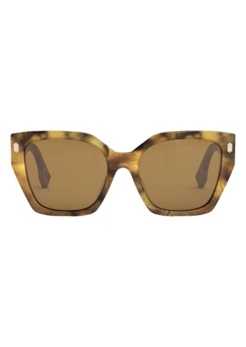 'Fendi Bold 54mm Geometric Sunglasses