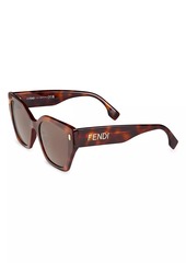Fendi Bold 54MM Square Sunglasses