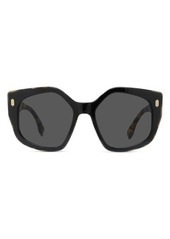 The Fendi Bold 55mm Geometric Sunglasses