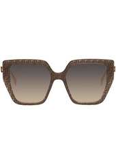 Fendi Brown Cat-Eye Sunglasses