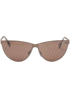 Fendi Brown Cutout Sunglasses