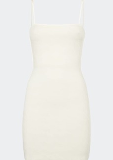 Fendi Brush-Logo Cutout Body-Con Mini Dress
