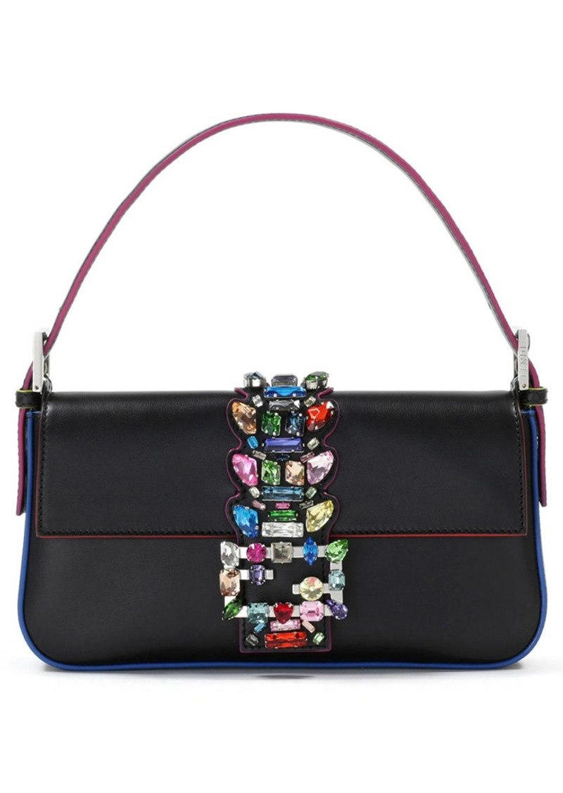 fendi crystal baguette