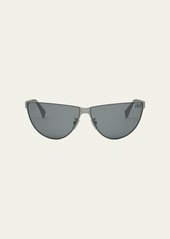 Fendi Cut-Out Logo Metal Cat-Eye Sunglasses