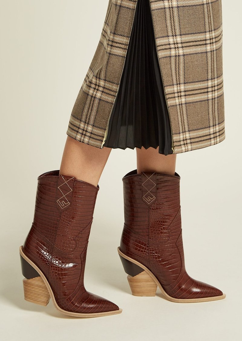 fendi crocodile boots