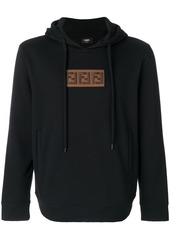 Fendi embroidered FF logo hoodie