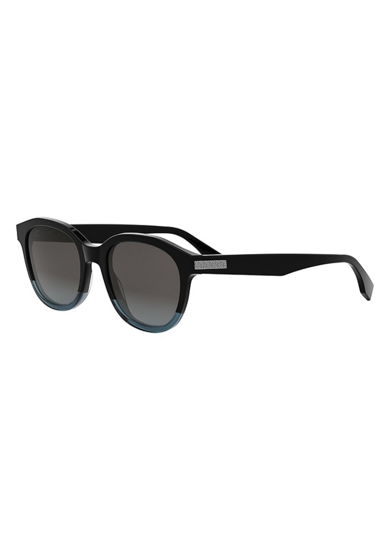 Fendi Essential Round Sunglasses, 52mm