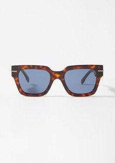 Brown Fendigraphy D-frame acetate sunglasses